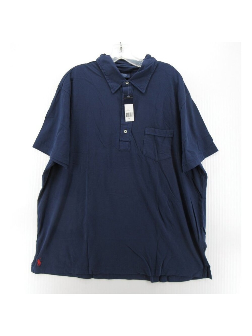 Polo Ralph Lauren Polo Shirt XXL Navy Pullover Pocket Red Pony Logo